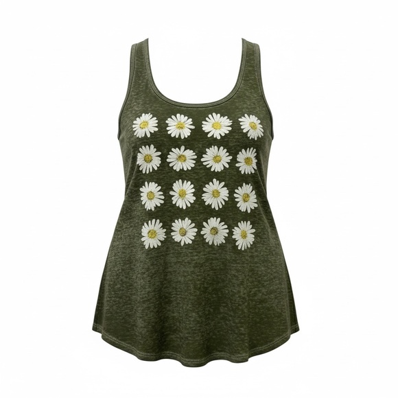 Maurices Daisy Graphic Print Tank Top - Picture 2 of 8